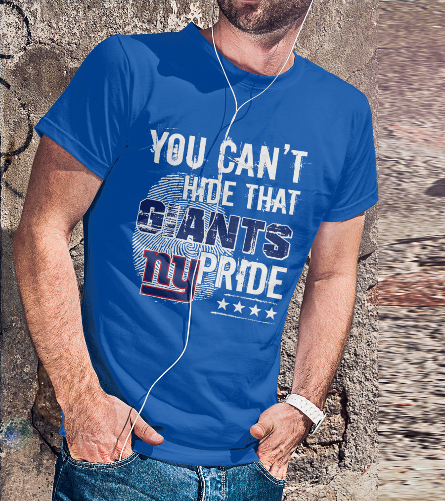 You Can't Hide That New York Giants Pride Ny Logo Stars T-Shirt
