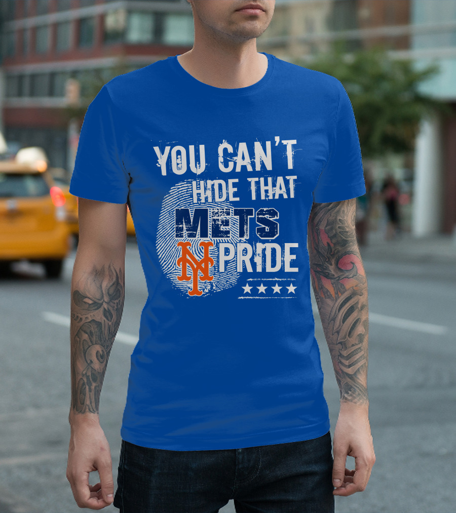 You Can't Hide That Mets Pride With New York Mets Logo And Stars T-Shirt
