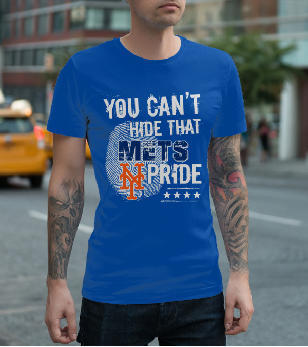 You Can't Hide That Mets Pride With New York Mets Logo And Stars T-Shirt