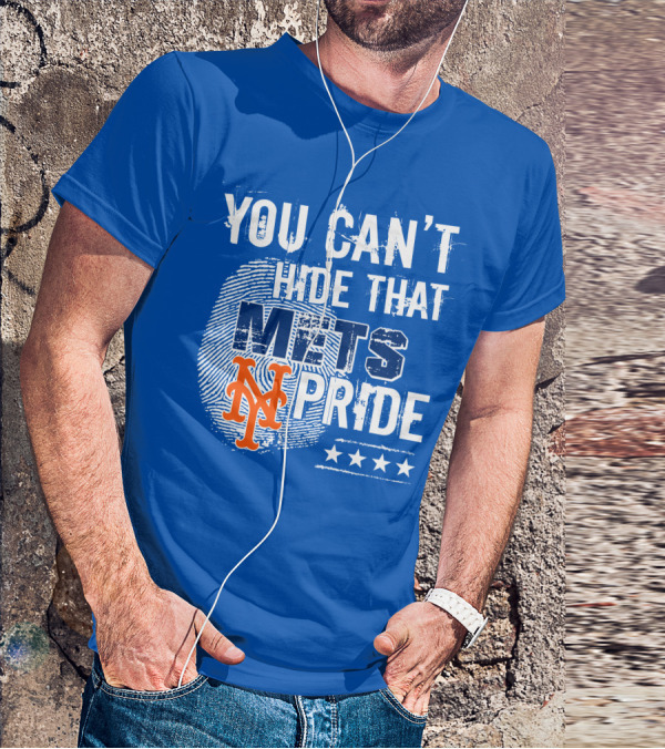 You Can't Hide That Mets Pride With New York Mets Logo And Stars T-Shirt