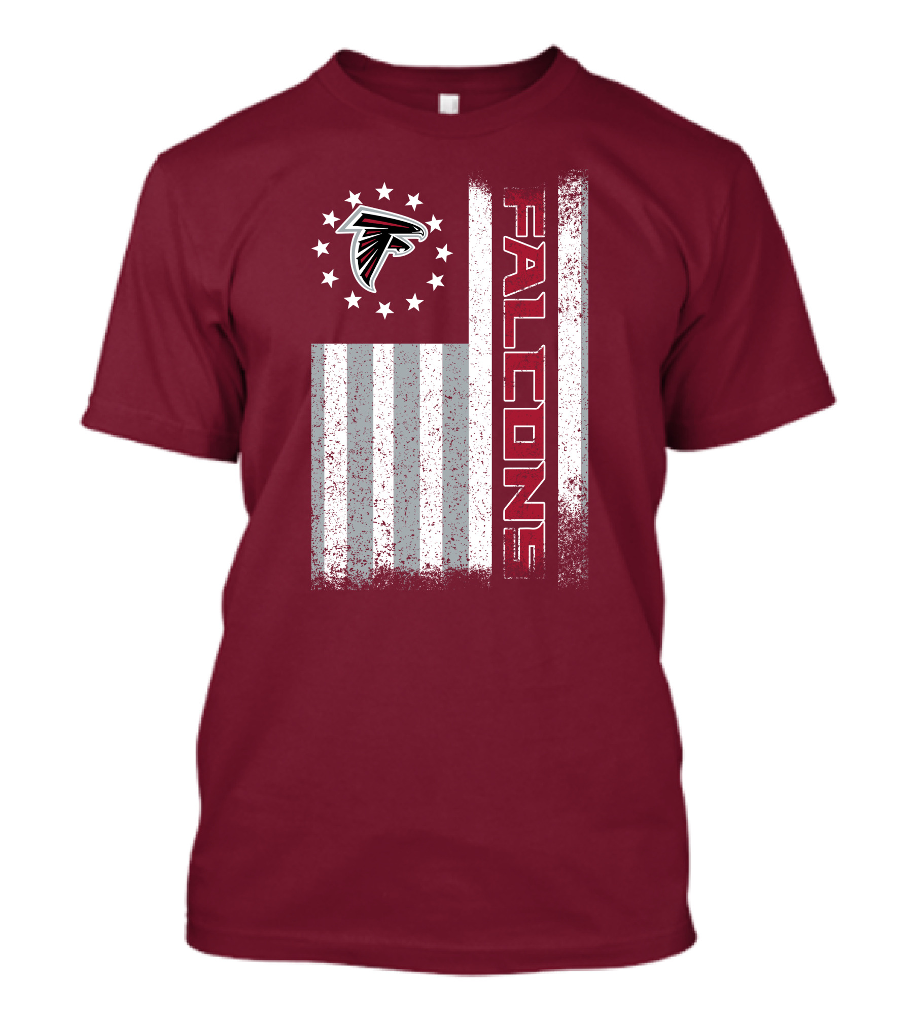 Atlanta Falcons American Flag Stars And Stripes T-Shirt