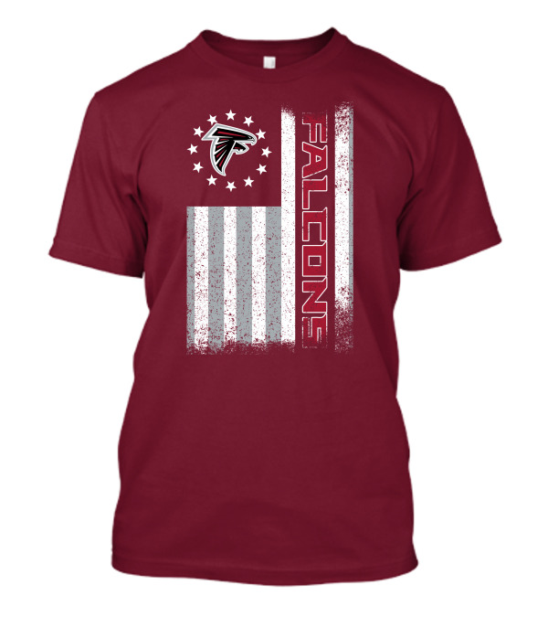 Atlanta Falcons American Flag Stars And Stripes T-Shirt