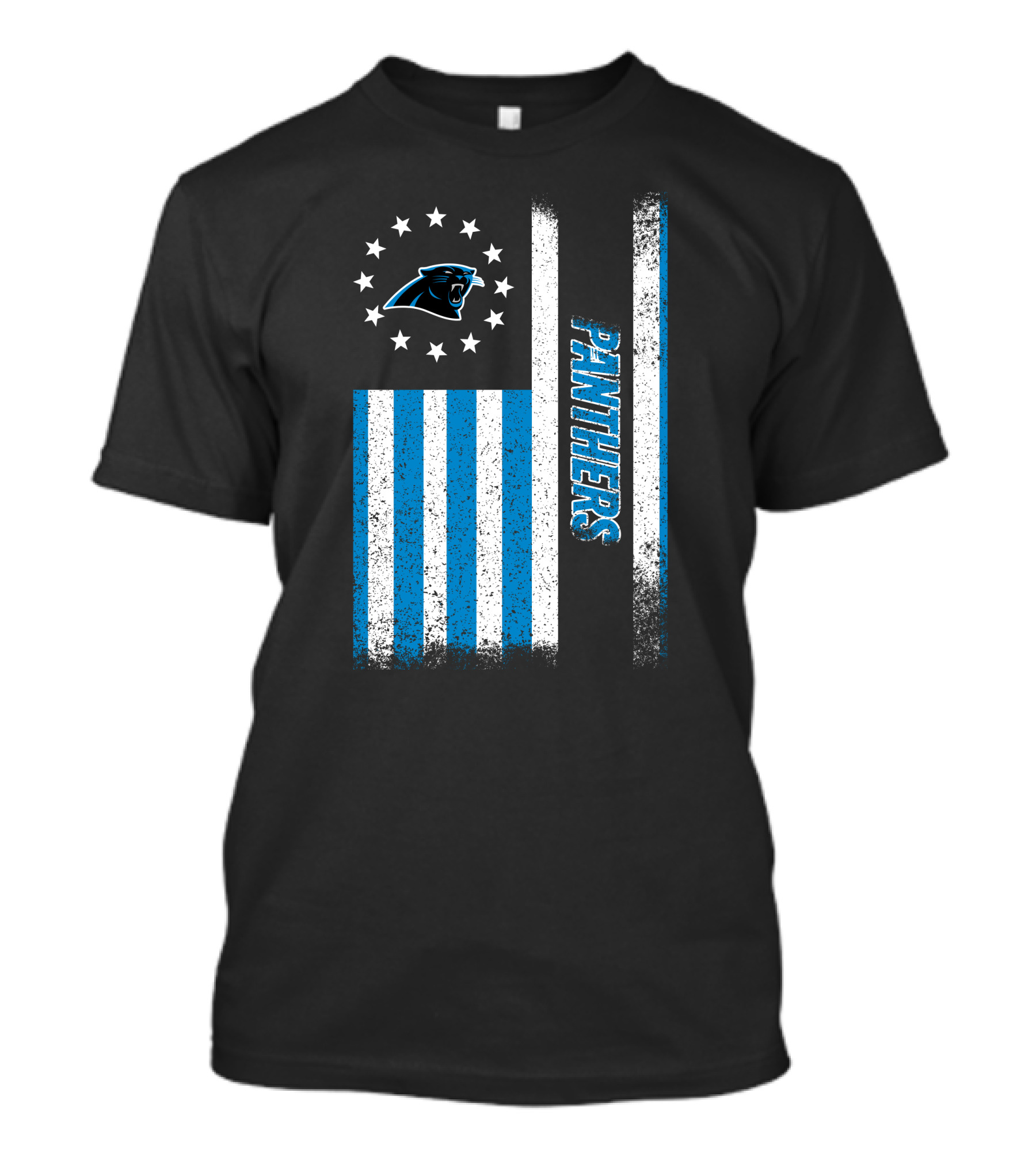 Carolina Panthers American Flag Stars And Stripes T-Shirt
