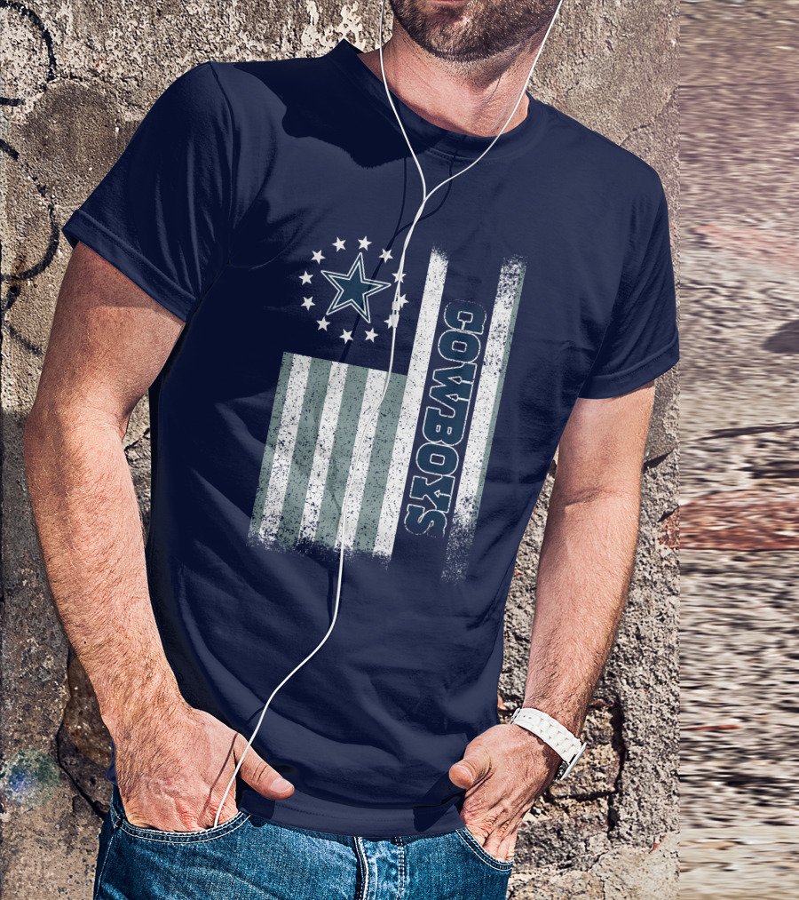 Dallas Cowboys American Flag Star Stripes T-Shirt