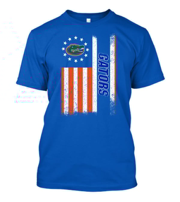 Florida Gators American Flag Stars And Stripes Gators T-Shirt