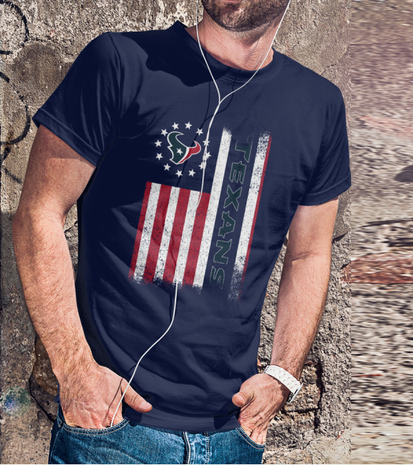 Houston Texans American Flag Texans T-Shirt