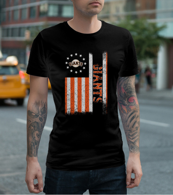 San Francisco Giants American Flag Themed Giants Stars And Stripes T-Shirt