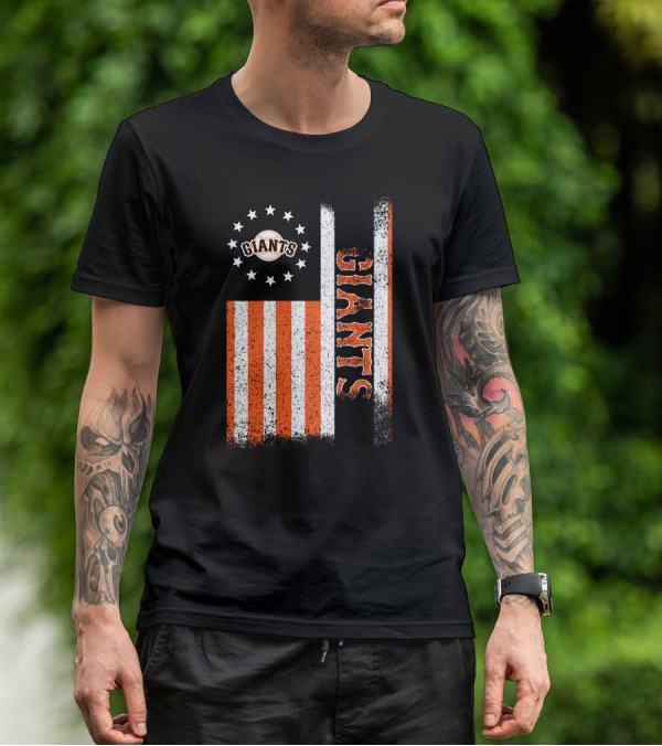 San Francisco Giants American Flag Themed Giants Stars And Stripes T-Shirt