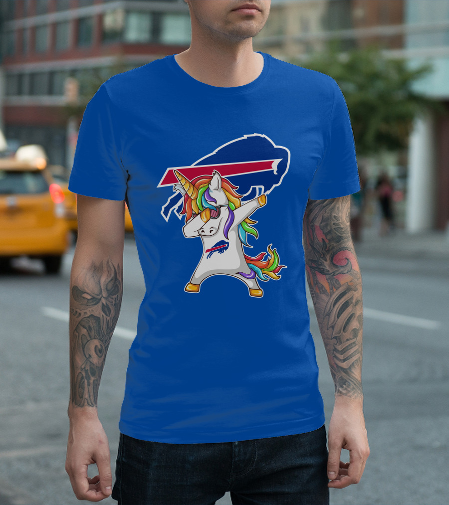 Buffalo Bills Unicorn Dabbing NFL Fan T-Shirt