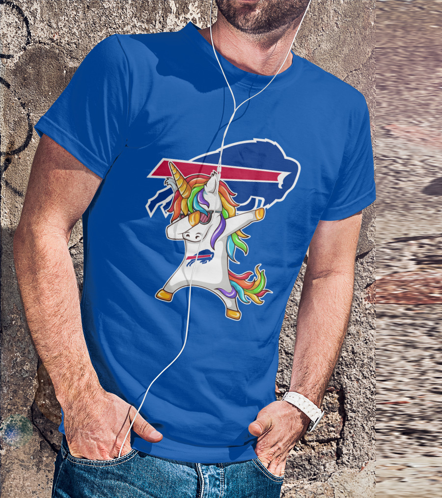 Buffalo Bills Unicorn Dabbing NFL Fan T-Shirt