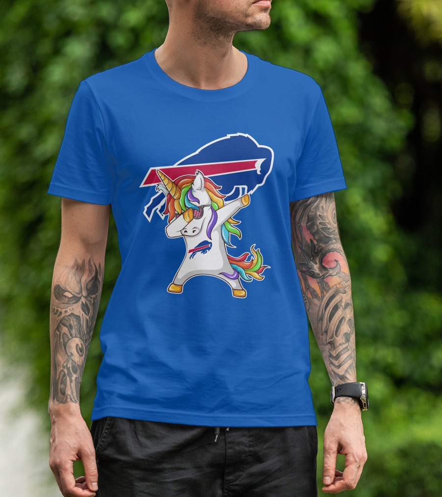 Buffalo Bills Unicorn Dabbing NFL Fan T-Shirt