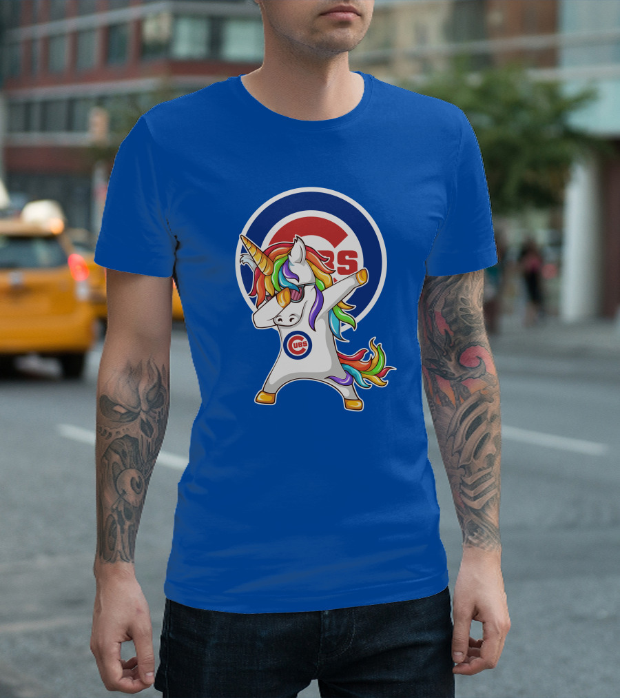 Chicago Cubs Unicorn Dabbing T-Shirt