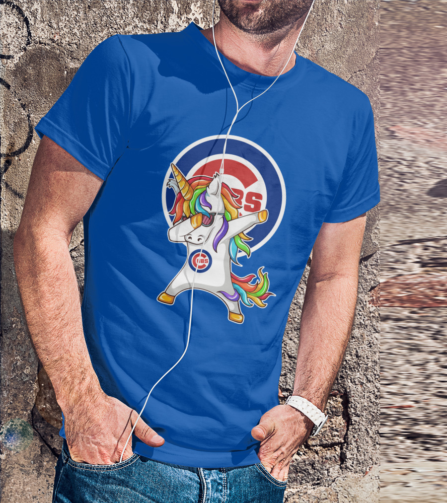 Chicago Cubs Unicorn Dabbing T-Shirt