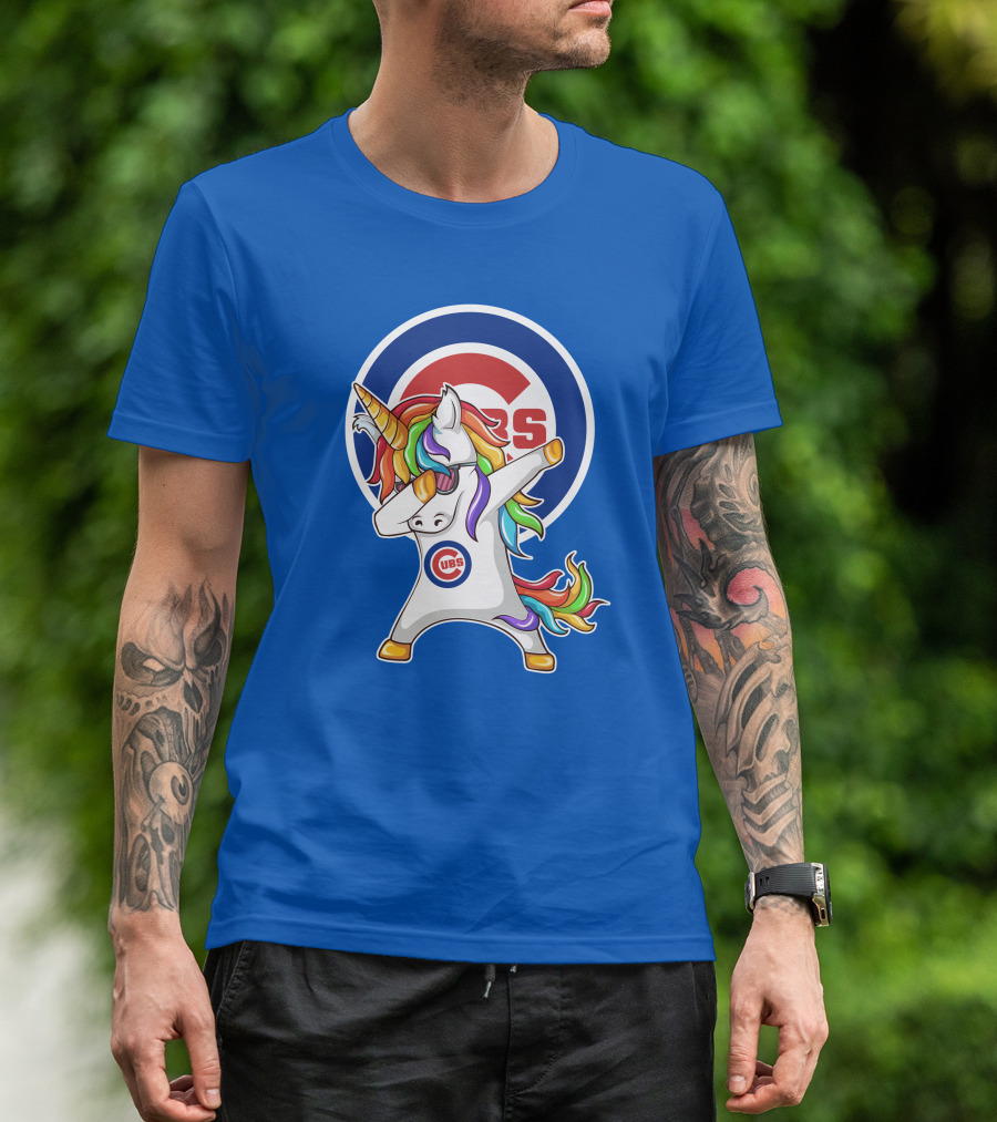 Chicago Cubs Unicorn Dabbing T-Shirt