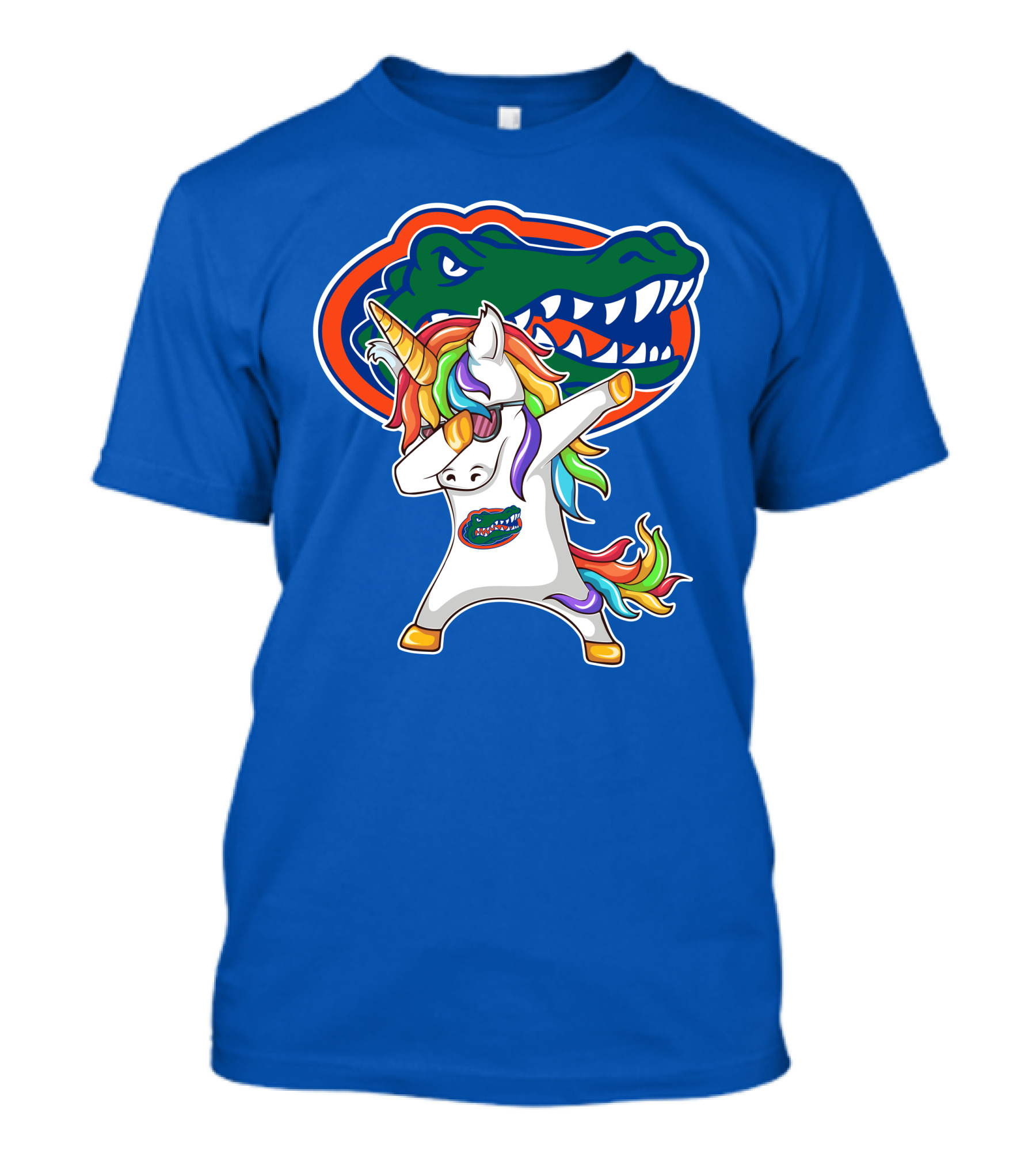 Florida Gators Dabbing Unicorn Rainbow Mane T-Shirt