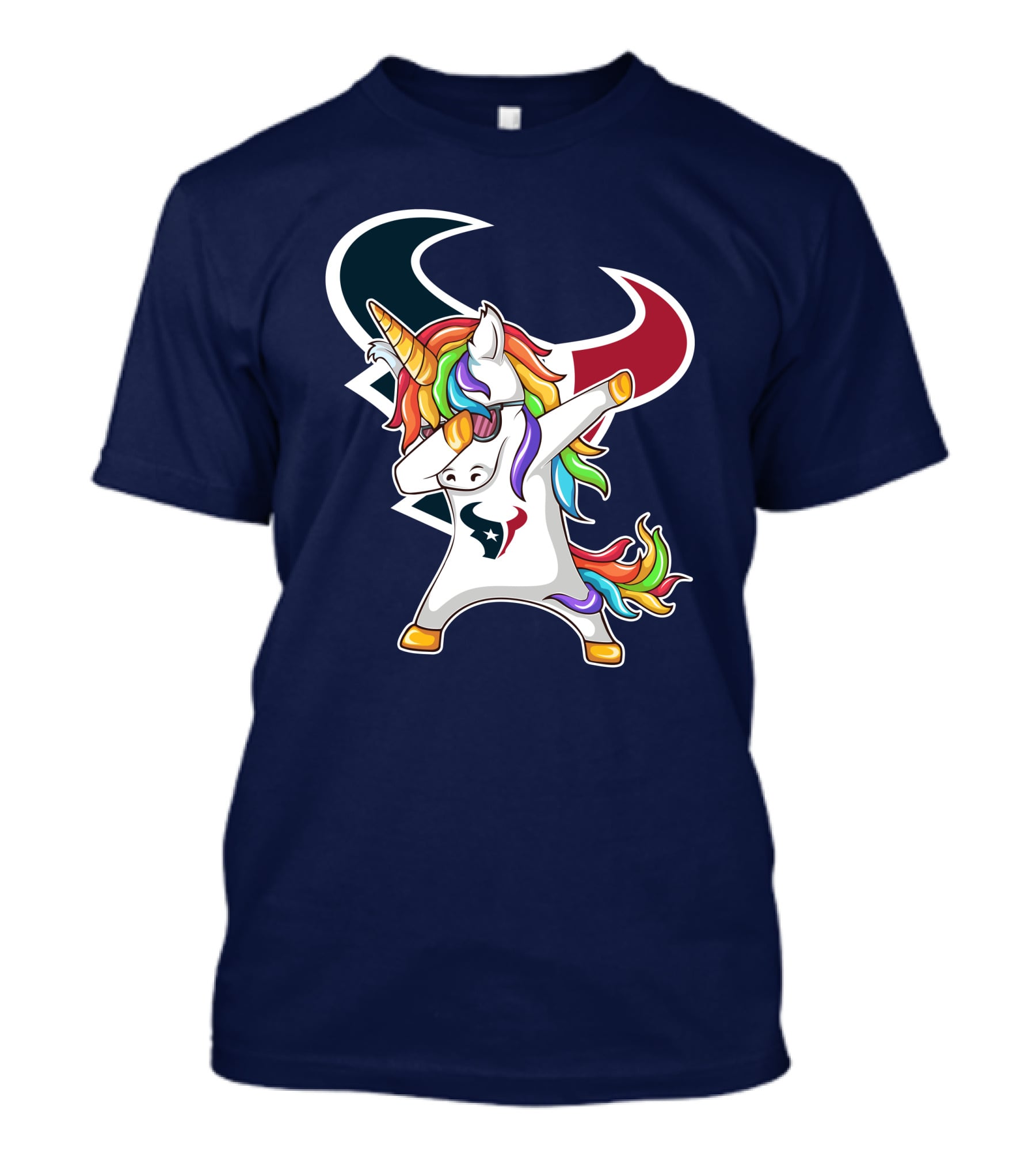 Houston Texans Unicorn Dabbing NFL Pride T-Shirt
