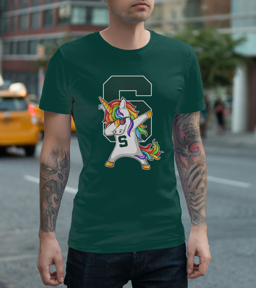 Michigan State Spartans Unicorn Dabbing S T-Shirt