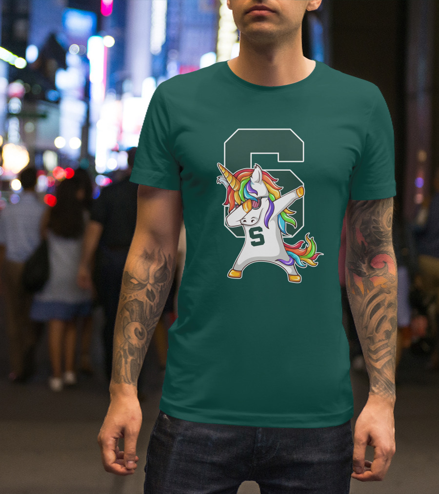 Michigan State Spartans Unicorn Dabbing S T-Shirt