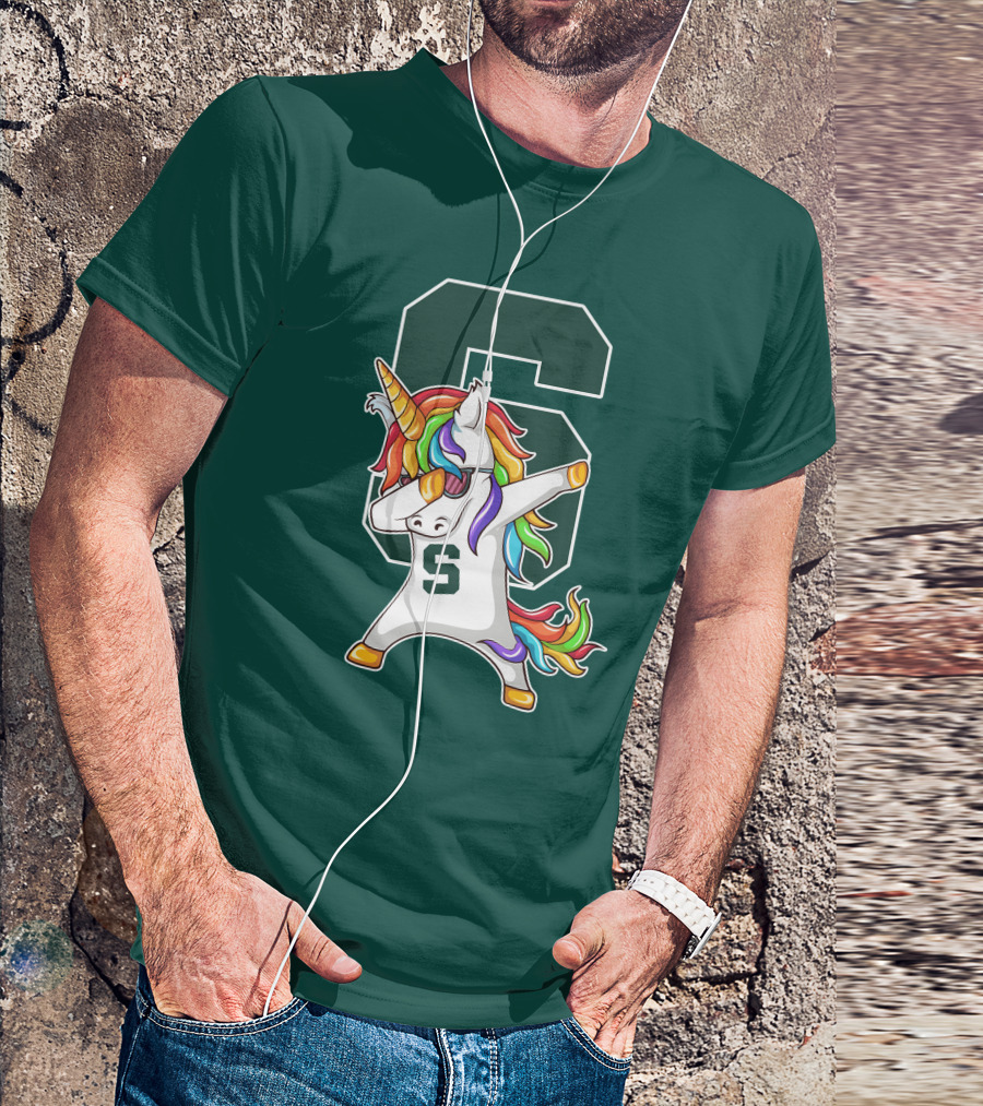 Michigan State Spartans Unicorn Dabbing S T-Shirt