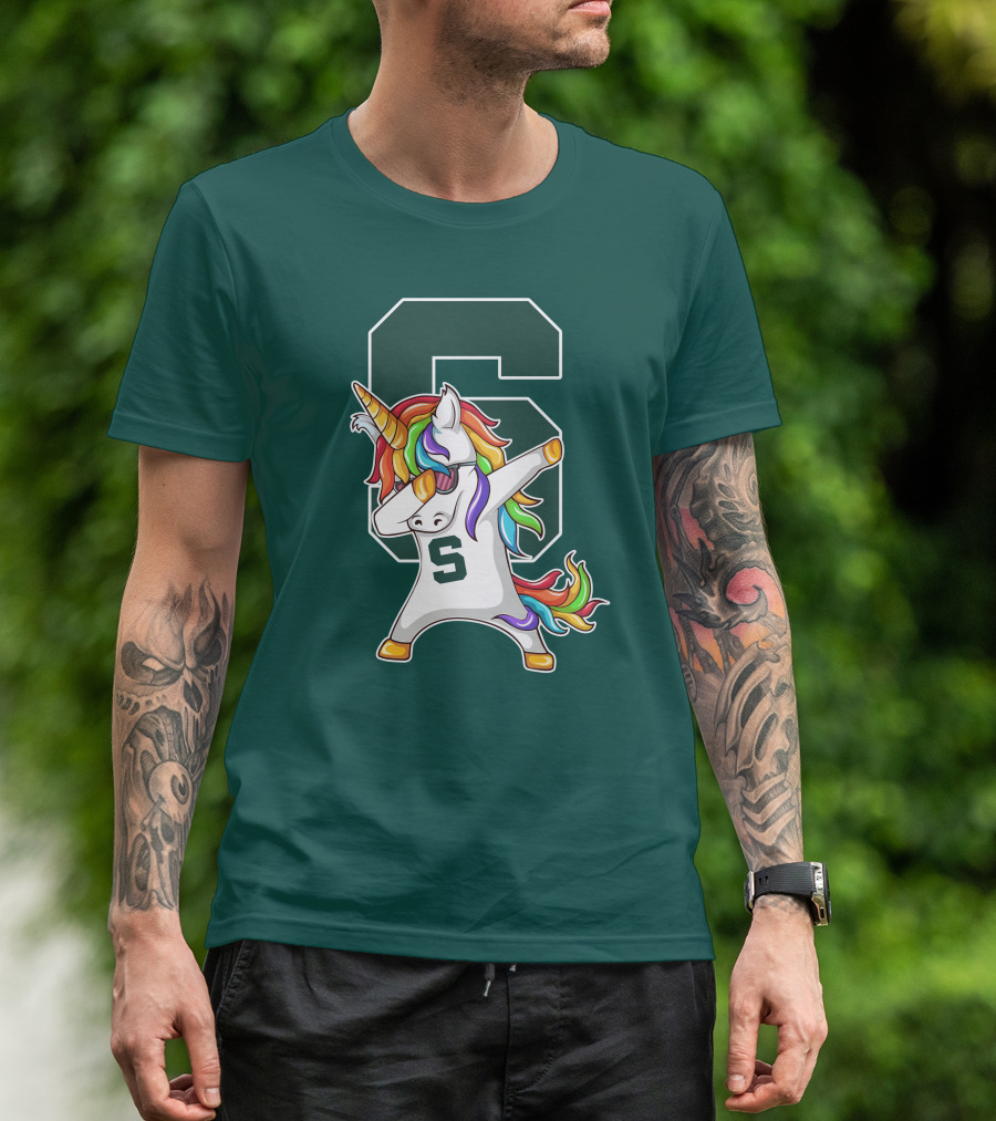 Michigan State Spartans Unicorn Dabbing S T-Shirt