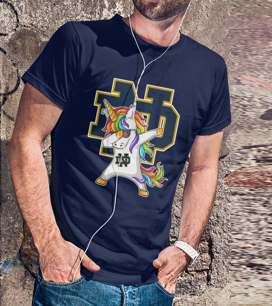 Notre Dame Fighting Irish Dab Unicorn ND T-Shirt