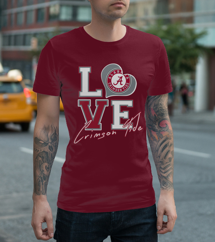 LOVE Alabama Crimson Tide T-Shirt