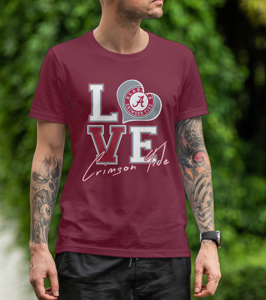 LOVE Alabama Crimson Tide T-Shirt