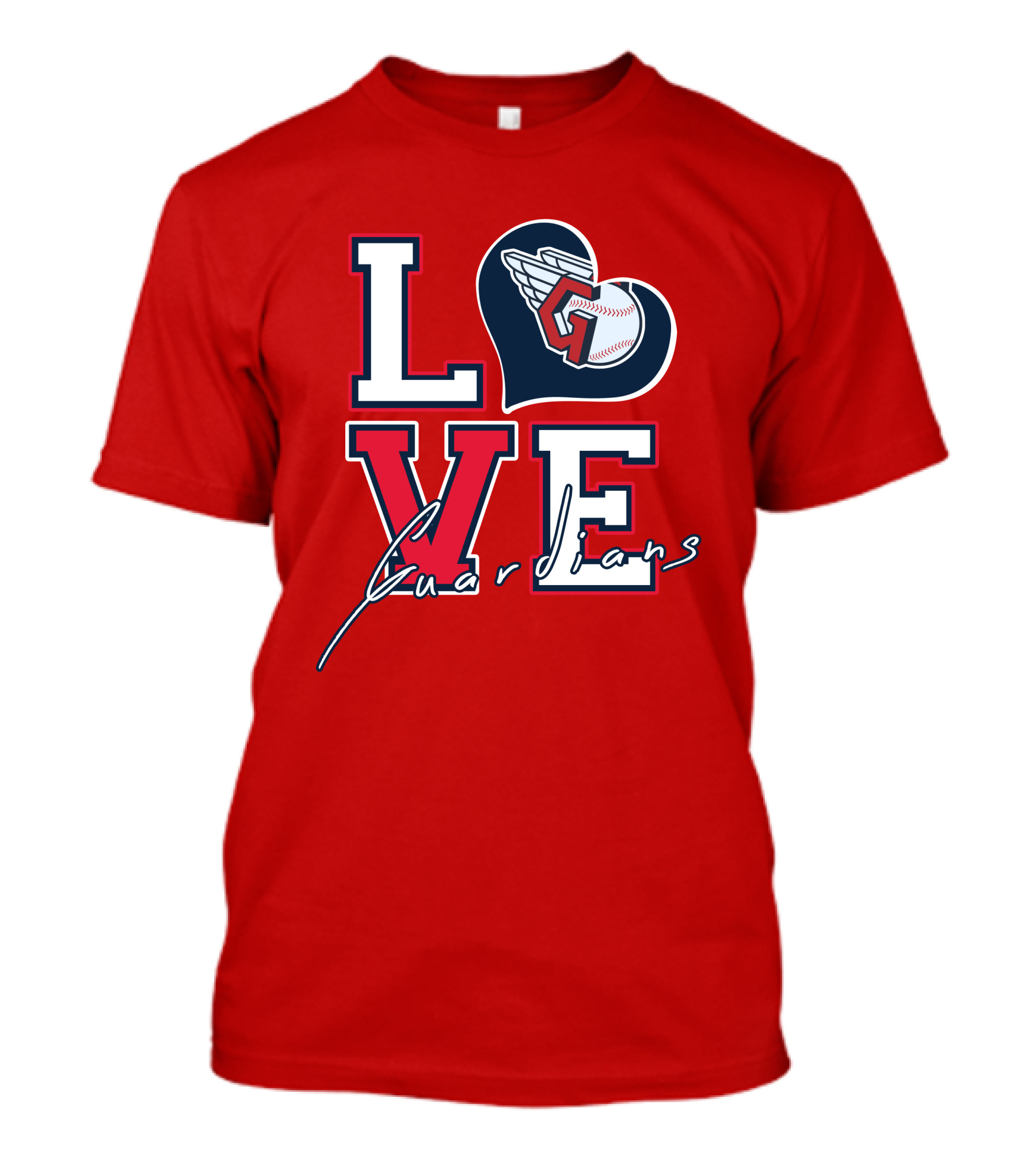 LOVE Guardians Baseball Heart T-Shirt