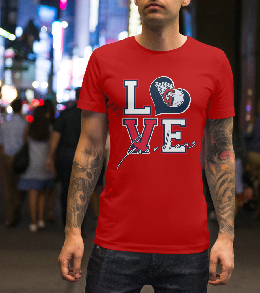 LOVE Guardians Baseball Heart T-Shirt