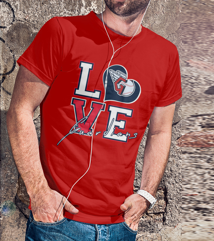 LOVE Guardians Baseball Heart T-Shirt