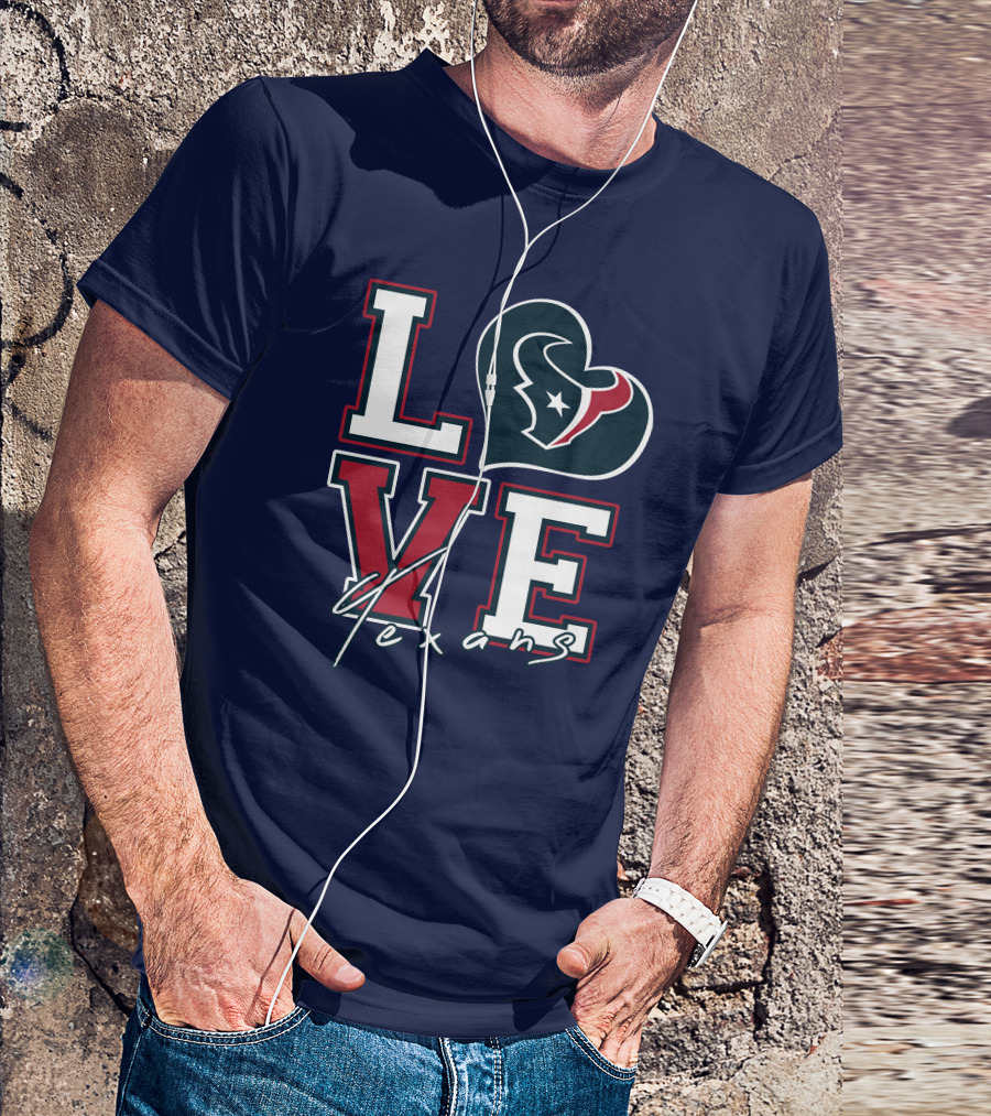 LOVE Houston Texans Logo NFL T-Shirt