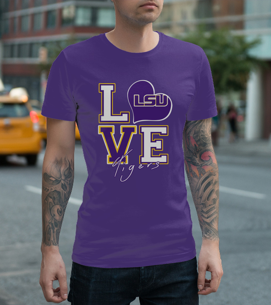 LOVE LSU Tigers T-Shirt