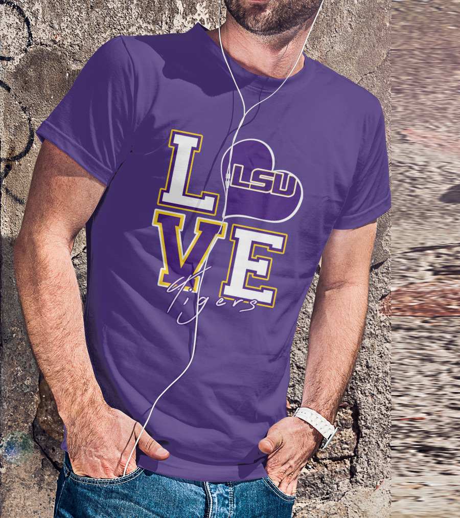 LOVE LSU Tigers T-Shirt