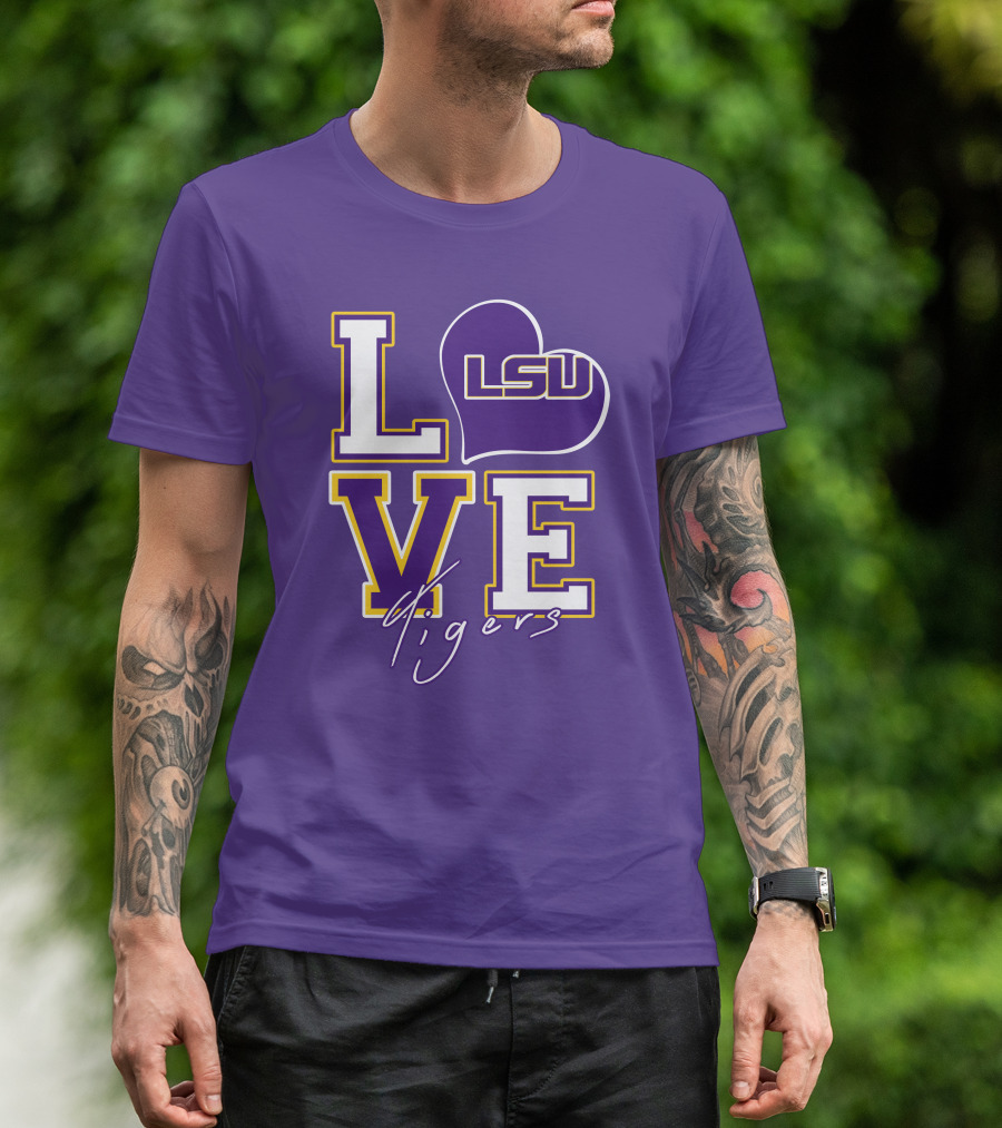 LOVE LSU Tigers T-Shirt