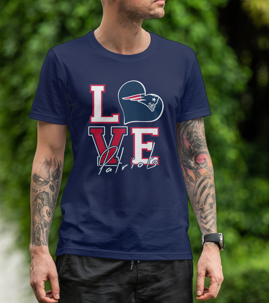 Love Patriots New England Football T-Shirt