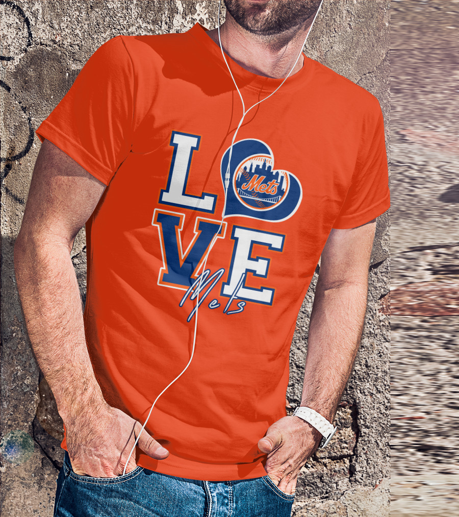 LOVE Mets New York Skyline T-Shirt