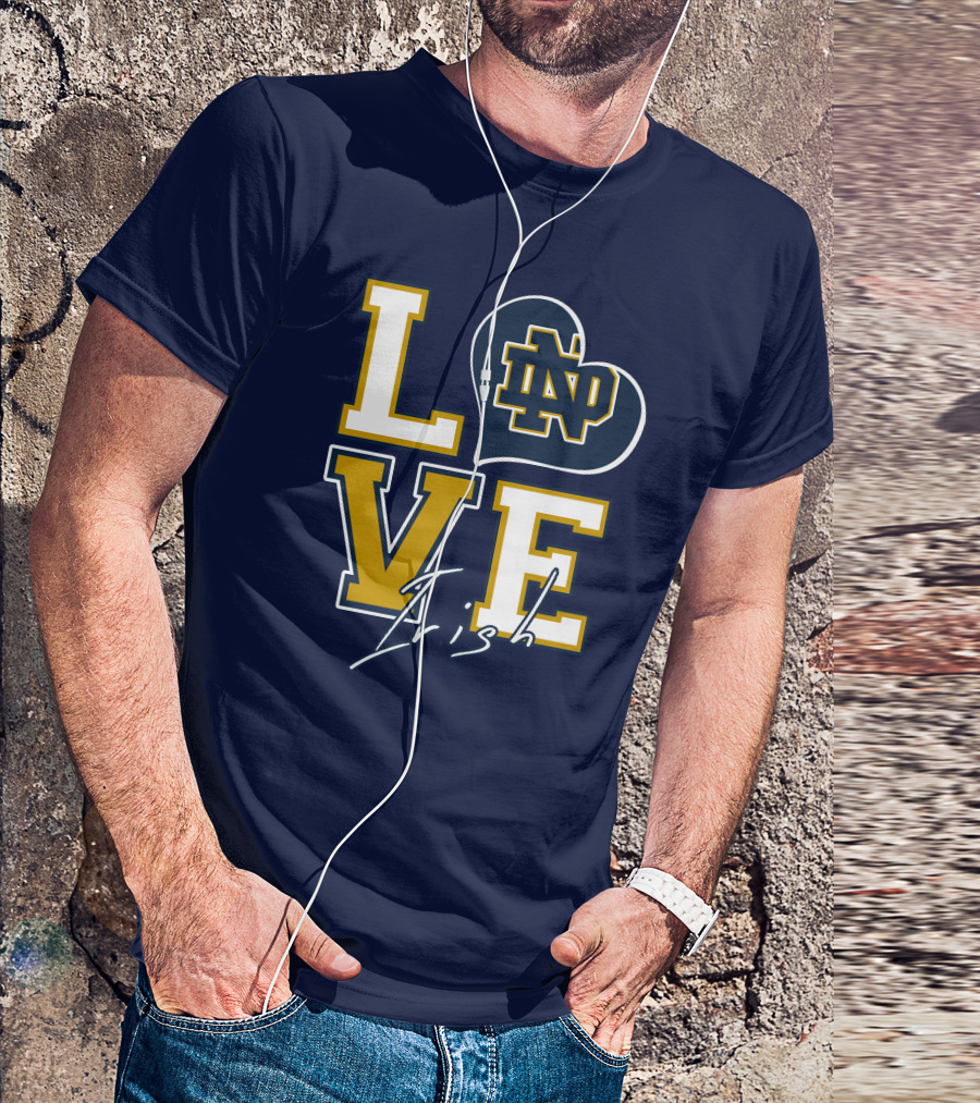 LOVE Notre Dame Irish ND T-Shirt