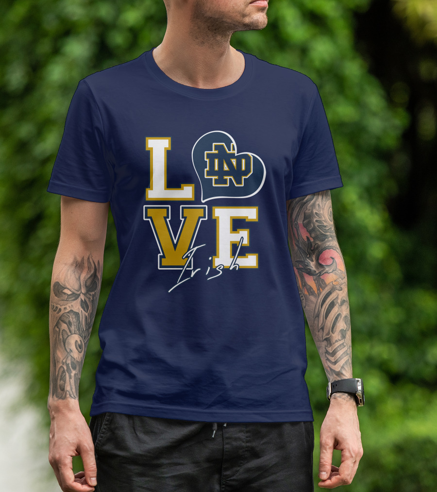 LOVE Notre Dame Irish ND T-Shirt
