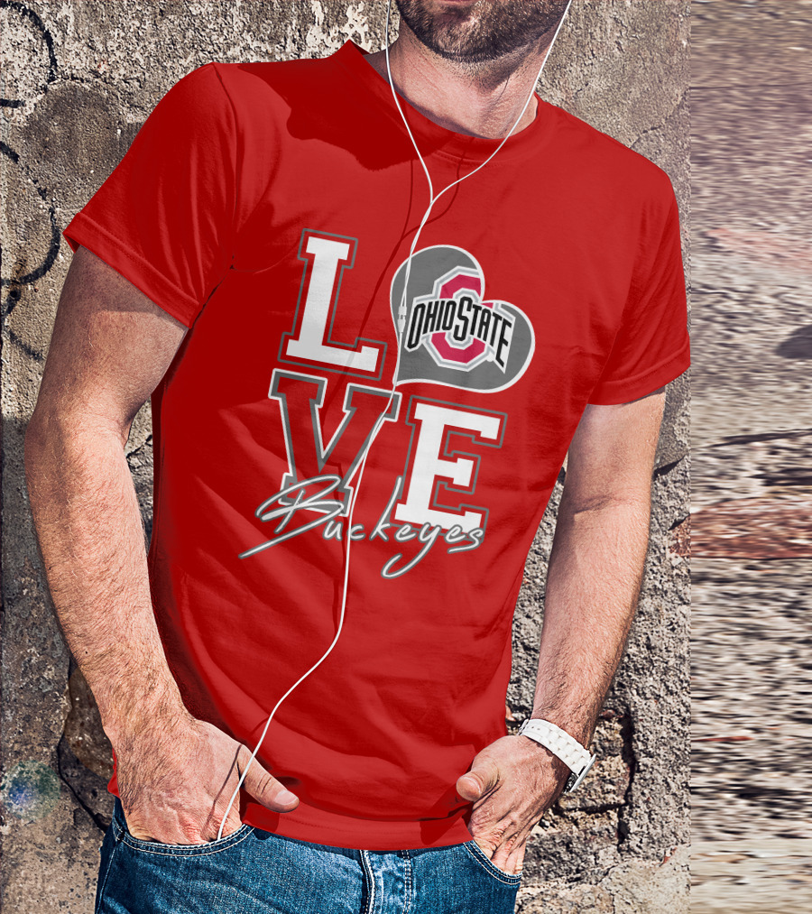LOVE Ohio State Buckeyes T-Shirt