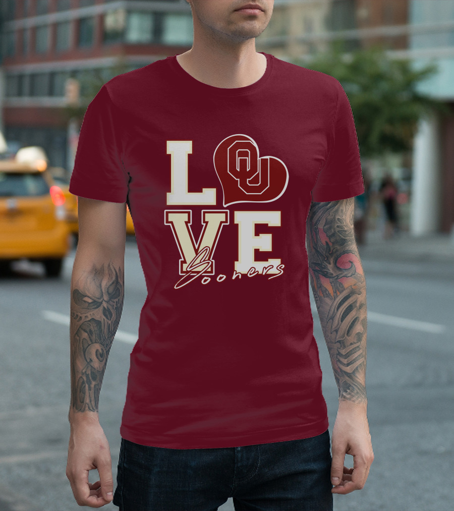 Love OU Heart Sooners T-Shirt