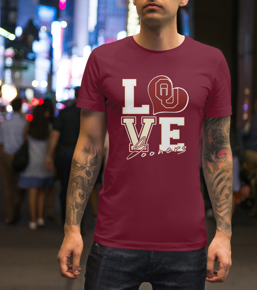 Love OU Heart Sooners T-Shirt