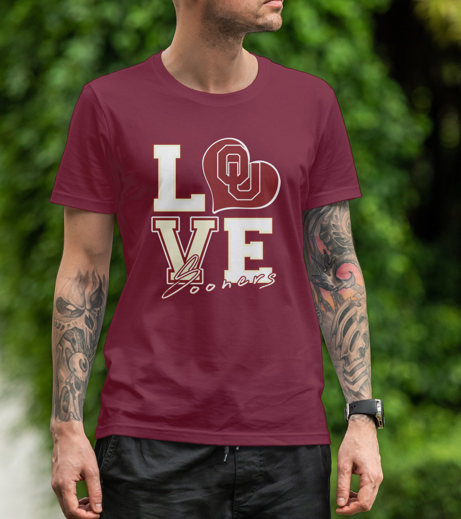 Love OU Heart Sooners T-Shirt
