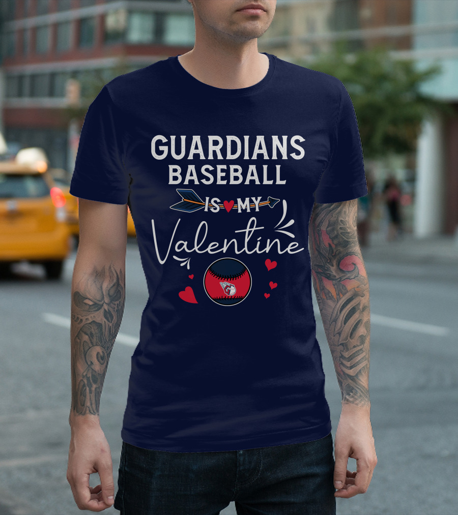 Guardians Baseball Is My Valentine T-Shirt