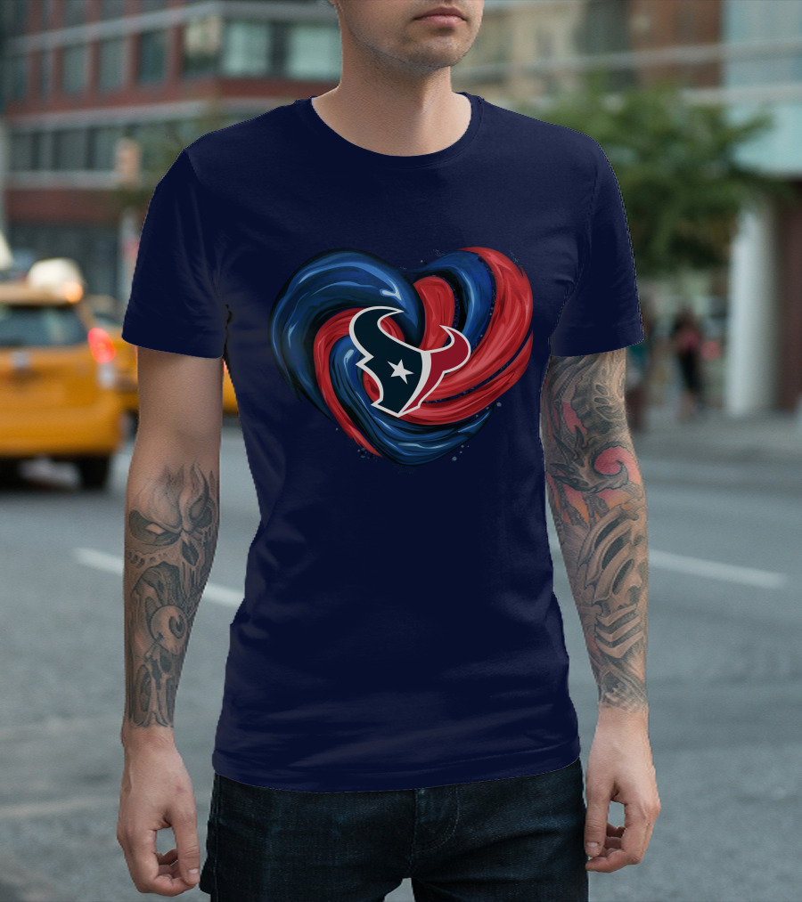 Houston Texans Tornado Heart T-Shirt
