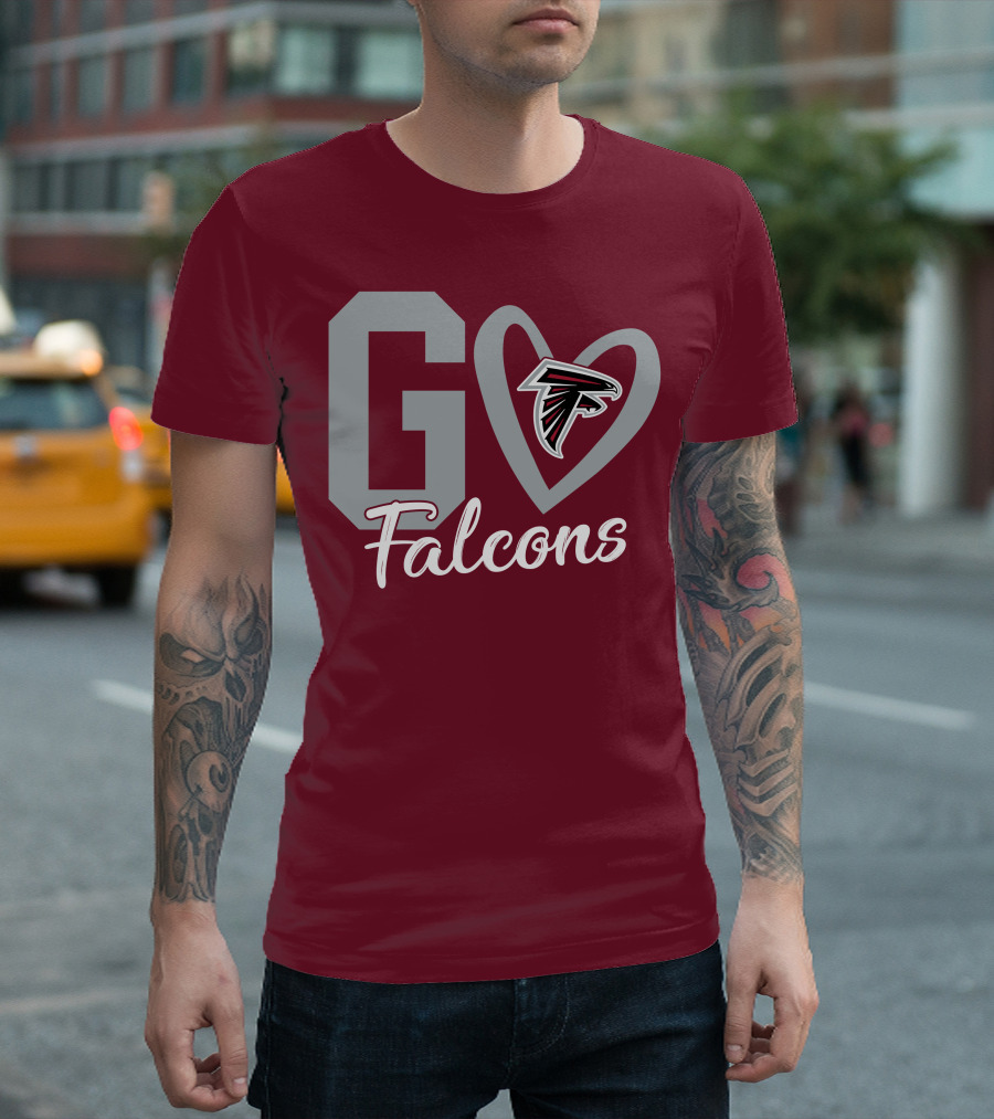 Go Falcons Heart T-Shirt
