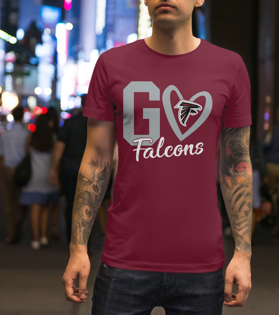 Go Falcons Heart T-Shirt