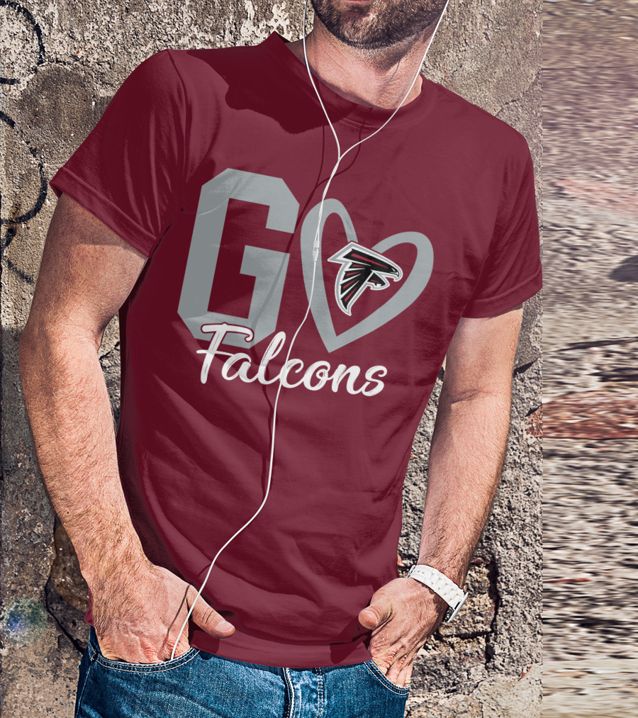 Go Falcons Heart T-Shirt
