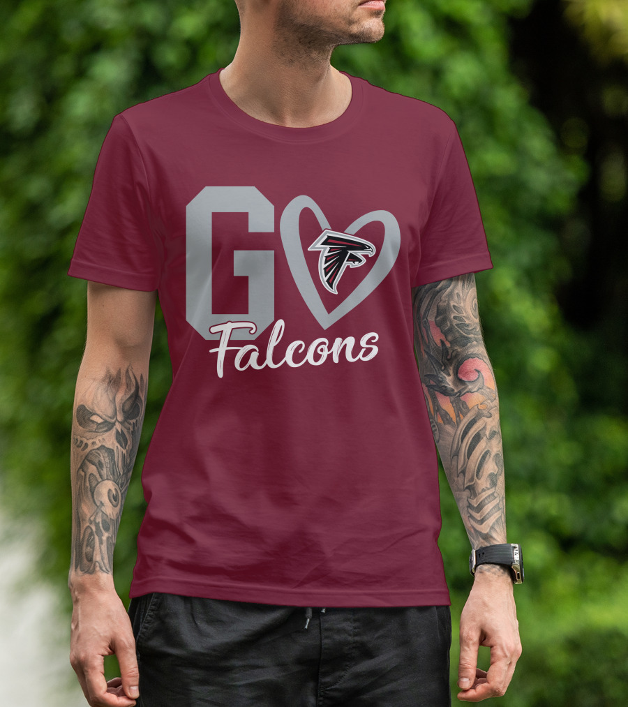Go Falcons Heart T-Shirt