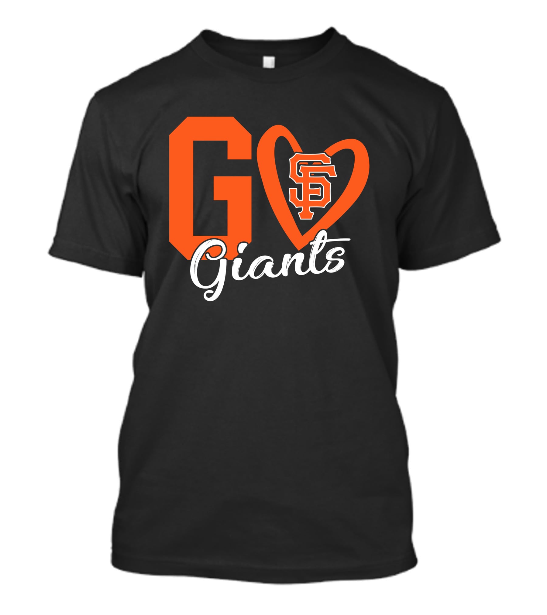 Go Giants SF Heart T-Shirt