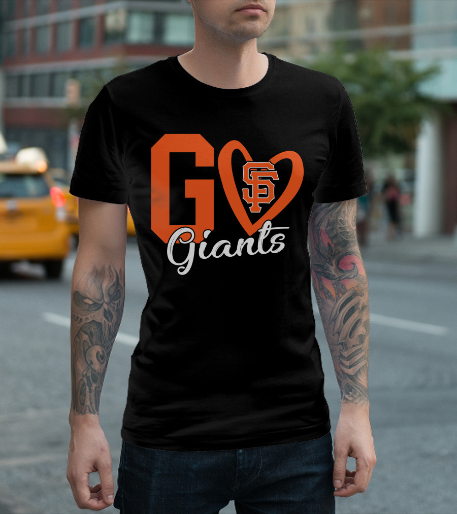 Go Giants SF Heart T-Shirt